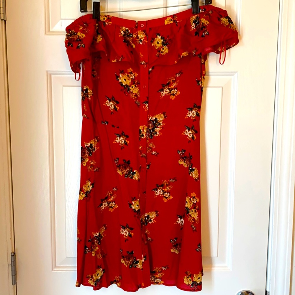 Off the shoulder short dress